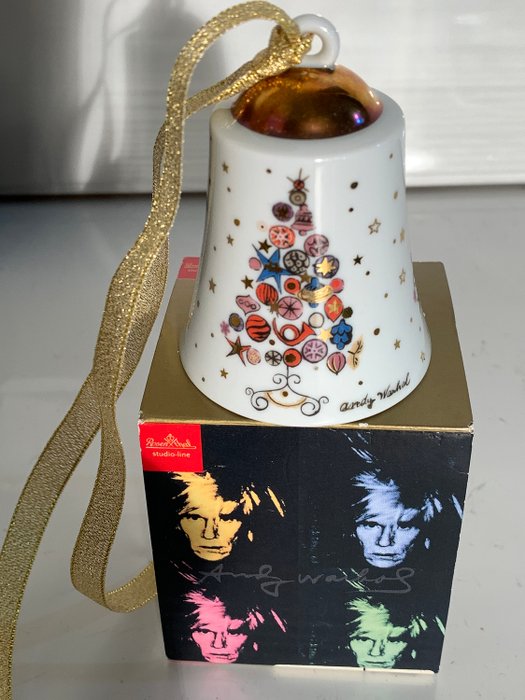 Andy Warhol - Rosenthal, studio line - Warhol for Rosenthal, signed, Christmas clock including box and paper - Goldplate, Porcelain, limited edition, retired