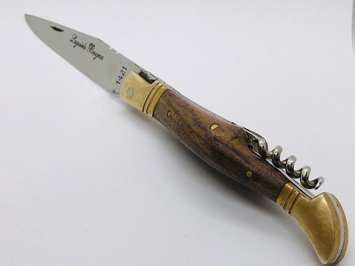 Franța - Laguiole Bougma - 1421 - EXTRA WIDE Handle/ Special design - Pocket Knife, Hande Fabricat / cuțit de vânătoare