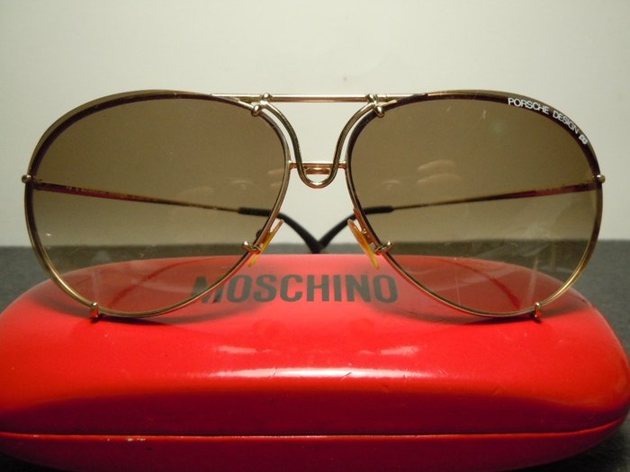 Porsche Design P1001C Aviator Sunglasses w/ Extra Set of Lenses and Case 