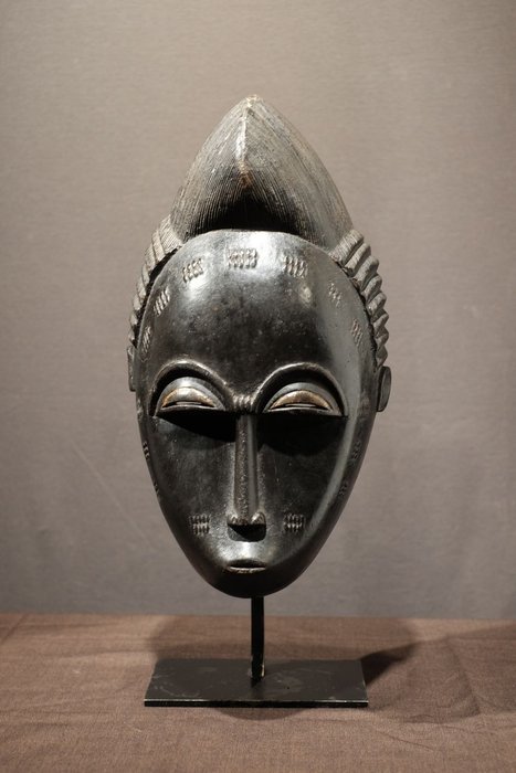 Mask - Wood - Provenance Marceau Riviere - Baule - Côte d'Ivoire 