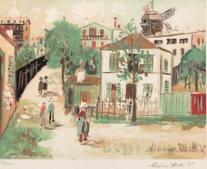 Maurice Utrillo  - Montmartre 