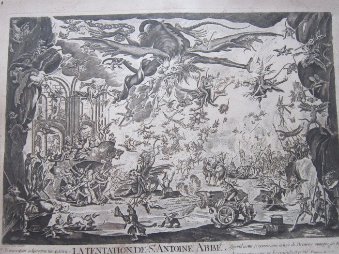 Jacques Callot (1592-1632) - La tentation de saint Antoine abbé
