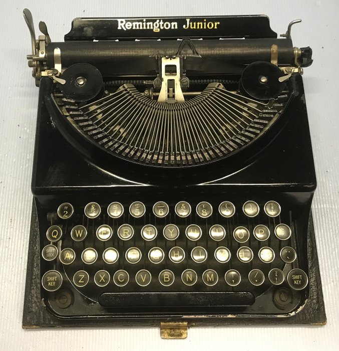 Remington Junior - Schreibmaschine - funktionierend und in Originalverpackung - 1930er Jahre