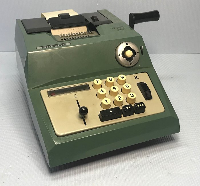 Olivetti Summa Prima 20 vintage mechanische rekenmachine