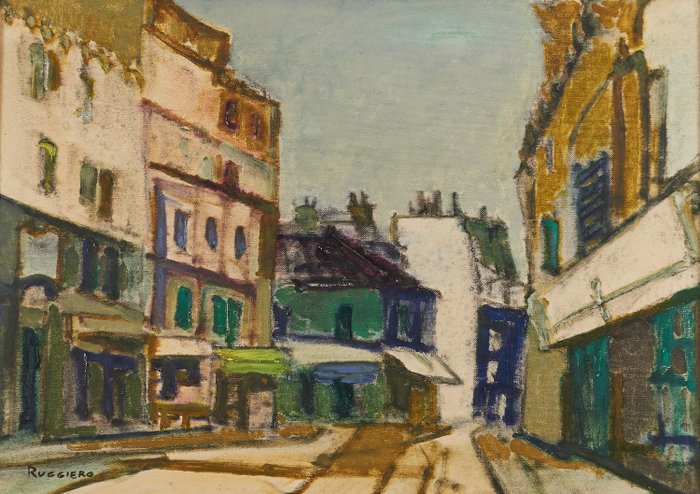 Amedeo Ruggiero (1912-1986) - Rue de Paris
