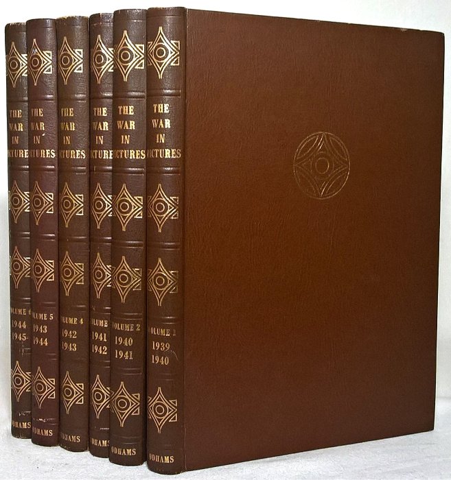 Odhams Press - The War in Pictures [Complete 6 Volume Set] - 1946