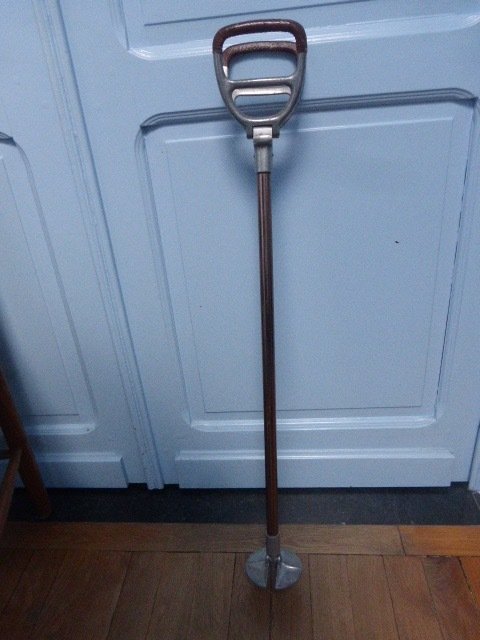 Featherwate - Shooting stick, hunting seat - Aluminium, Copper, Leather