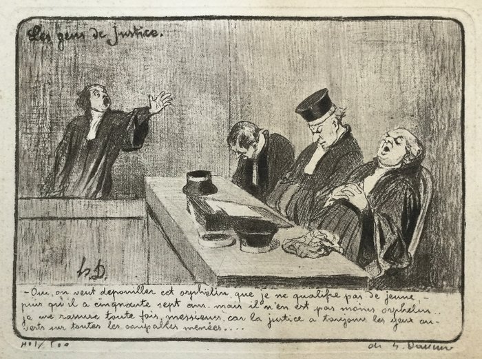 Honoré Daumier (1808 - 1879) - Les gens de justice