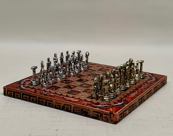 Marinakis - Bellissimo gioco di scacchi di divinità greche - metallo