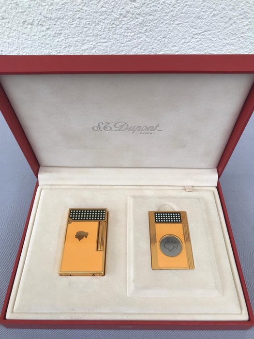 Dupont - Rare COHIBA pocket lighter and cigar cutter LIMITED EDITION!