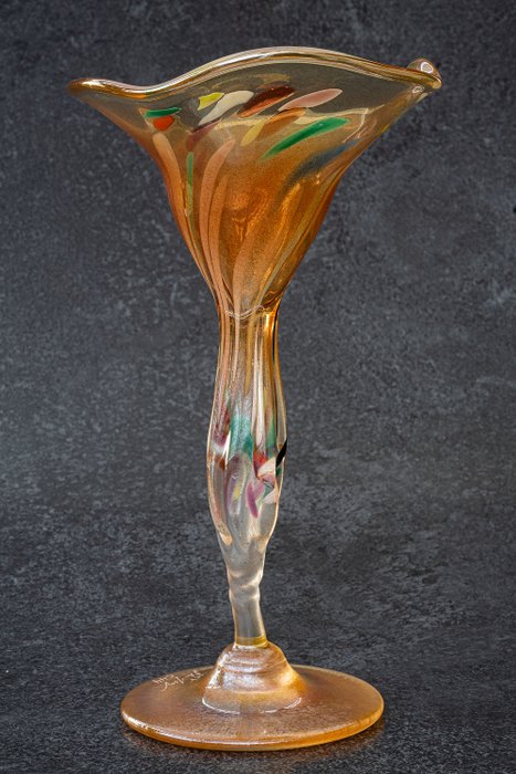Peter Kaspar - Glasobjekt - 1987 - Signiert - Höhe 22 cm - Glas
