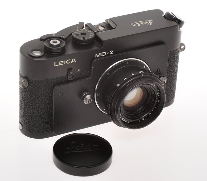 Leitz,  ultra rare Leica MD-2 Post Camera 24x36 with fixed lens 35mm F:2 Summicron, exc+++ c.1977