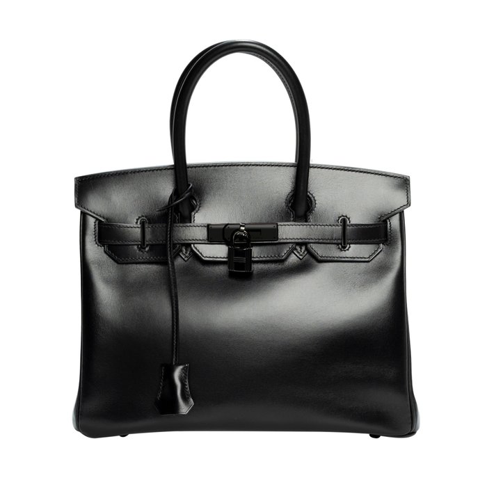 Hermès - Rarissime Birkin 30 SO BLACK , full set Handbag - Catawiki