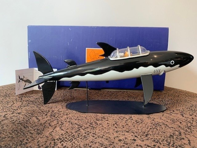Tintin - Statuette Moulinsart 46959 - Le Requin sous marin (43,5cm) - Le Trésor de Rackham le Rouge - Mouulinsart