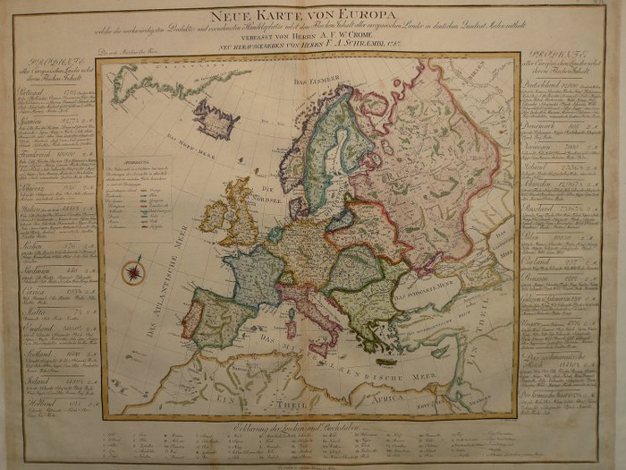 Europe Countries I Adam Franz Anton Schraembl Neue Catawiki