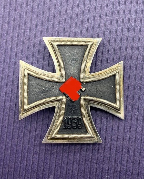 Tyskland - Original Iron Cross 1. klasse 1939 Producent 26