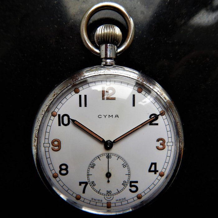 english wwi cyma pocket watch g.s.t.p. m61904