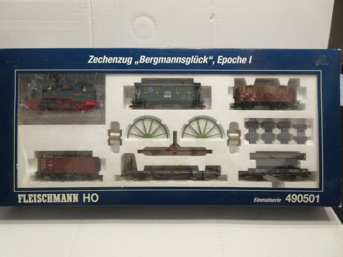 Fleischmann H0 - 490501 - Coffret - Punching Train "Bonne chance" Epoque 1 - Königliche Zechenbahn- und Hafenverwaltung