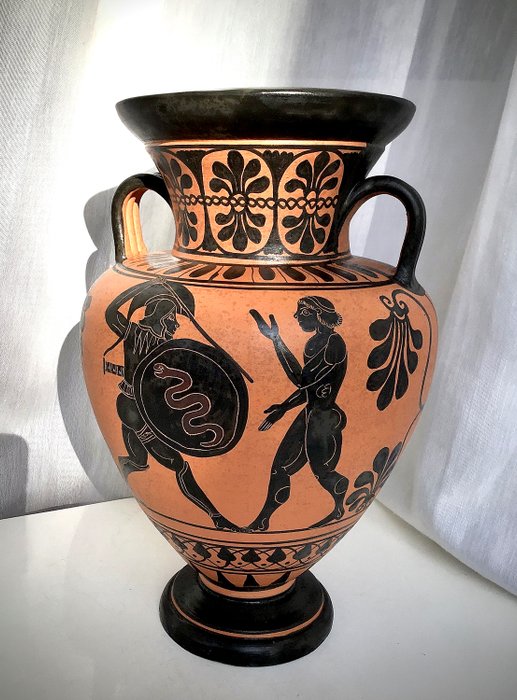 伊特鲁里亚安芙兰花瓶 - 陶瓷
