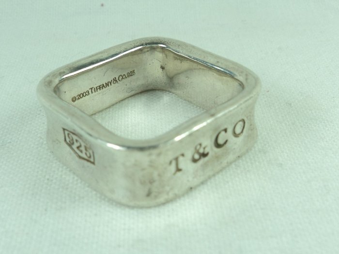 Tiffany Silver, Tiffany & Co. 1837 Cushion Square - Ring - Catawiki