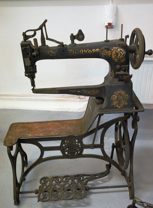 Dürkopp Adler - Schutz Marke - Máquina de costura de couro industrial, ca.1880 - Ferro (fundido / forjado)