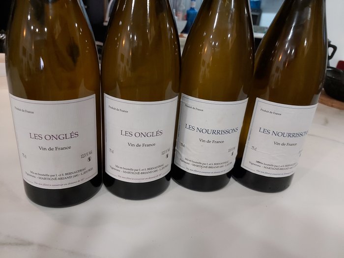2017 Stephane Bernaudeau' Les Nourrissons x 2 & Ongles x2 - 卢瓦尔河 - 4 Bottles (0.75L)
