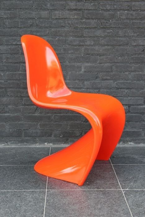 Verner Panton - Herman Miller - πολύ σπάνια πρώτη έκδοση fiberglass (1) - Panton S Chair