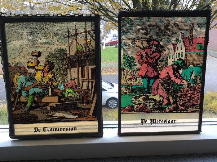 Fönster, med De Metzelaar och De Timmerman (2) - Målat glas