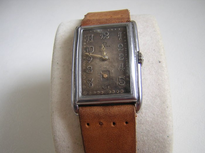 Omega - Vintage Art deco Rectangular tank watch  - Férfi - 1901-1949