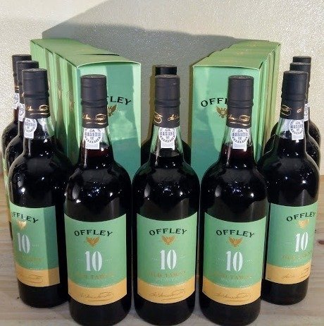 Offley - Douro, Oporto, Porto 10 years old Tawny - 12 Bottiglie (0,75 L)
