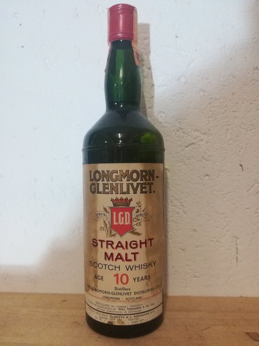 Longmorn-Glenlivet 10 years old Straight Malt - Original bottling - b. Anni ‘70 - 75cl