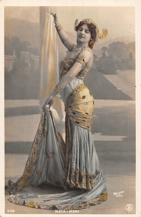 Mata Hari (card original) - Carte poștală individuală (1) - 1908
