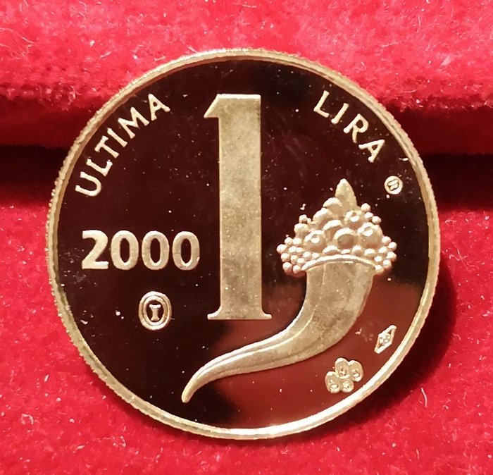 Italia - Republica Italiană - Medaglie "Ultima Lira" 2000 (2 pezzi) - Oro e Argento - Aur