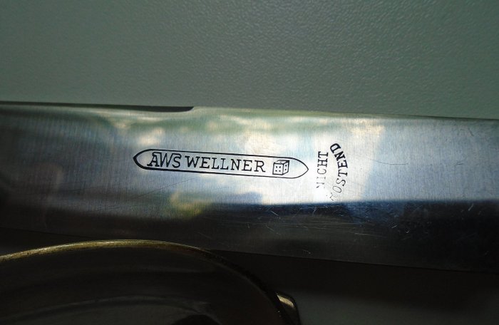 Wellner - Messer / Gabel / Löffel-Set (4) - Bauhaus - Alpaka Silber
