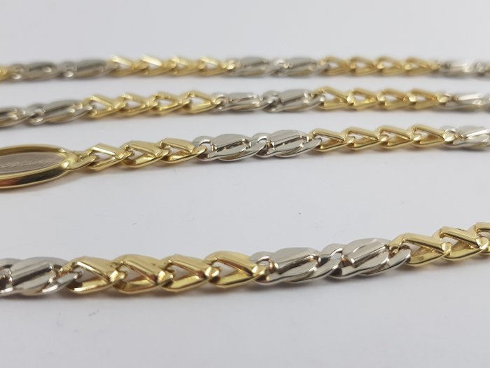 Bersani - 18 kt Gelbgold, Weißgold - Halskette
