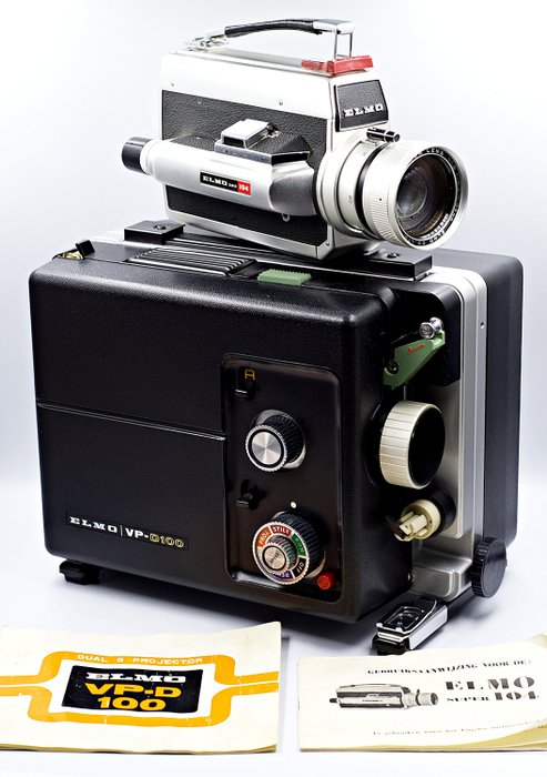 Elmo Super 104 (8mm Camera) + Elmo VP-D100 (8mm Projector)