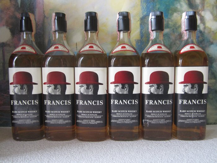 Francis rare scotch whisky  - b. Década de 1970 - 75 cl - 6 botellas