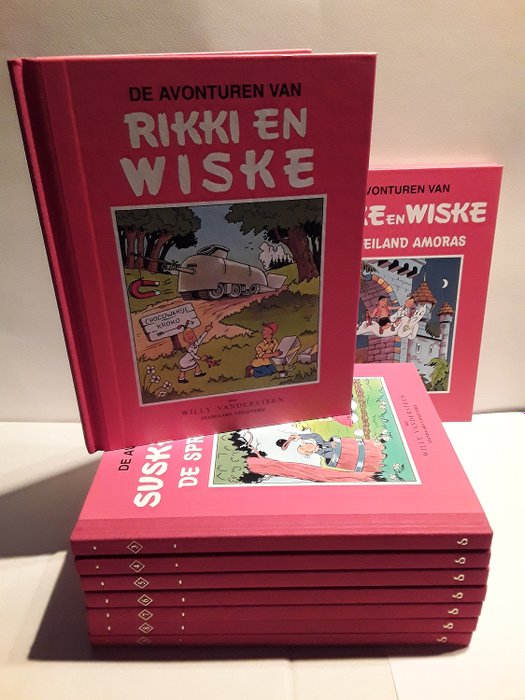 Preview of the first image of Suske en Wiske - Rode Klassiek Reeks - deel 1 t/m 9 - met bijlagen - Hardcover - First edition - (1.