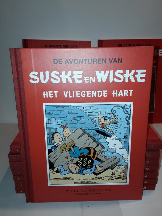 Image 2 of Suske en Wiske - Rode Klassiek Reeks - deel 20 t/m 29 - met bijlagen - Hardcover - First edition -