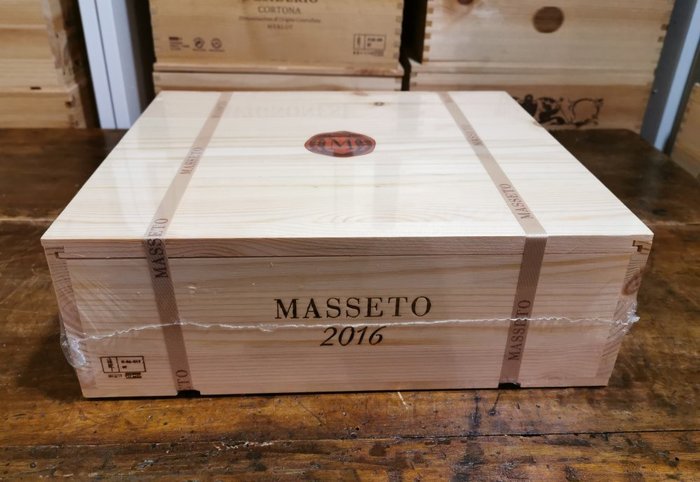 2016 Tenuta dell'Ornellaia "Masseto" - Toscana IGT - 3 Bottiglie (0,75 L)