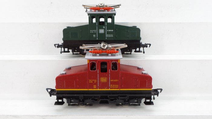 Fleischmann H0 - 4300/4303 - 電機車 - BR E 69 和 BR 169 紅色和綠色 - DB