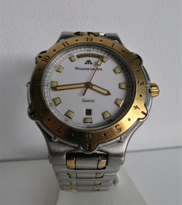 Maurice Lacroix - day/date 200m Diver - 96273 - 18k Solid gold/steel - Hombre - 1990-1999