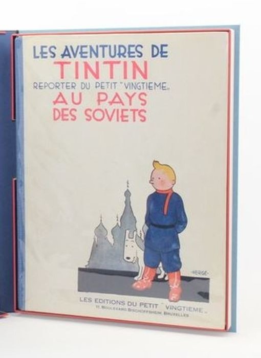 Tintin T1  - Tintin au Pays des Soviets - Premier mille - Numéroté 381/500, signé "Tintin" et "Milou" - C - Eerste druk - (1930)