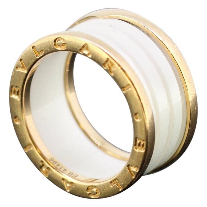 Bvlgari Yellow gold, ceramic - Ring with 4 Band Ceramic, B.Zero1.
