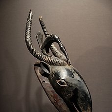 Bird Mask - Wood - Provenance Donald Taitt - Baoulé - Ivory Coast 