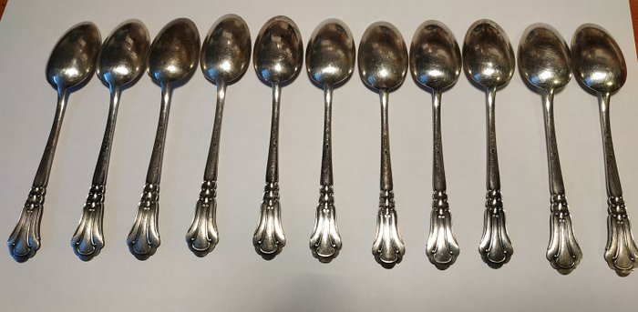 Spoon - .800 silver - Punzonatura 1 BO (Argenteria Clementi per Bucellati Mario) - Italy - First half 20th century