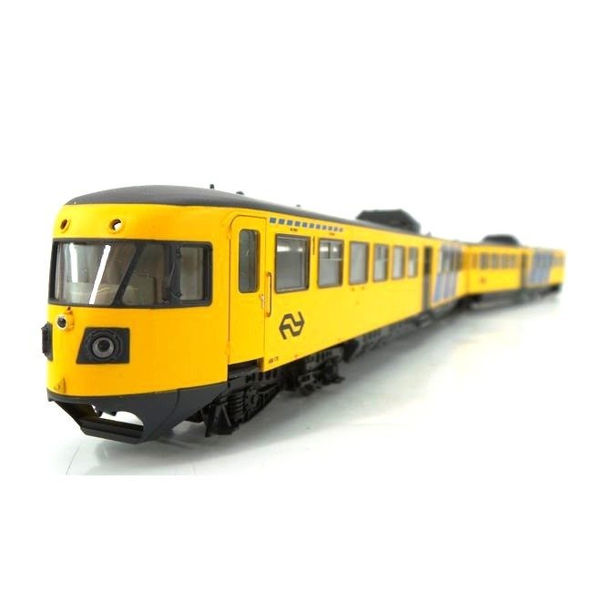 Artitec H0 - 21.211.03 - Train unit - Plan X DE2 '' Blue Angel '' yellow with advertising jobs - NS