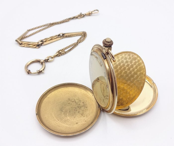 Savonette -  Walz Gold Double  - Taschenuhr - NO RESERVE PRICE - 2150 - Herre - 1901-1949
