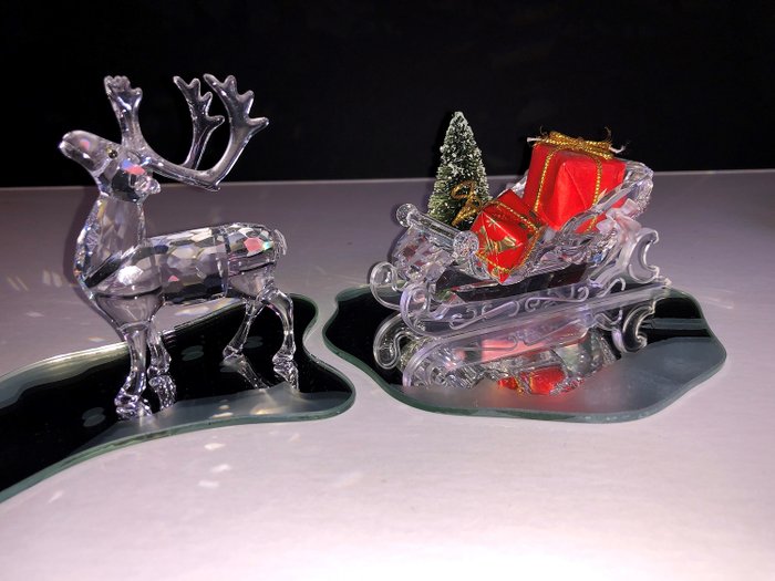 swarovski - Swarovski reindeer with horse sleigh - Crystal