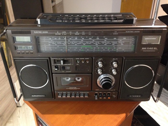 Grundig - RR 1140 SL Professional - Kasettebåndoptager, Transportabel radio, Verdensradio